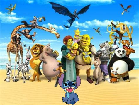 Stitch And DreamWorks Characters by Benny49 on DeviantArt