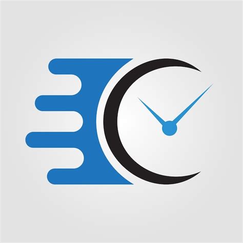 Premium Vector | Time management logo template, Clock Logo.