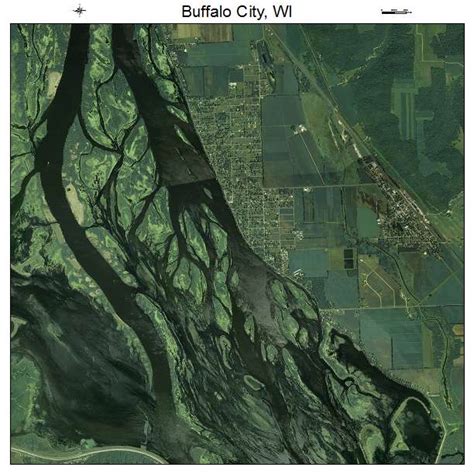 Aerial Photography Map of Buffalo City, WI Wisconsin