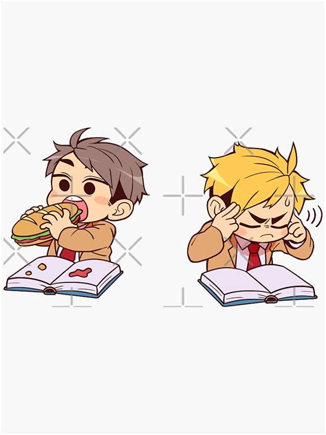 "Haikyuu!! School - The Miya Twins" Sticker for Sale by Suncelia | Redbubble