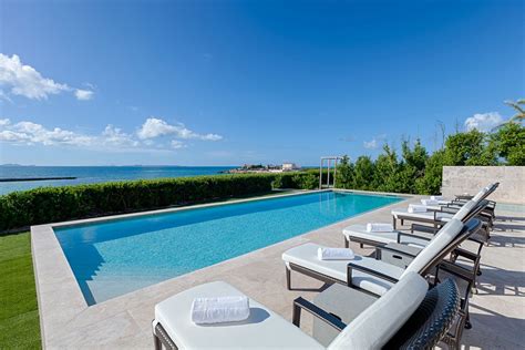 Anguilla villa with pool: New larger pool at Beaches Edge EastBeaches Edge