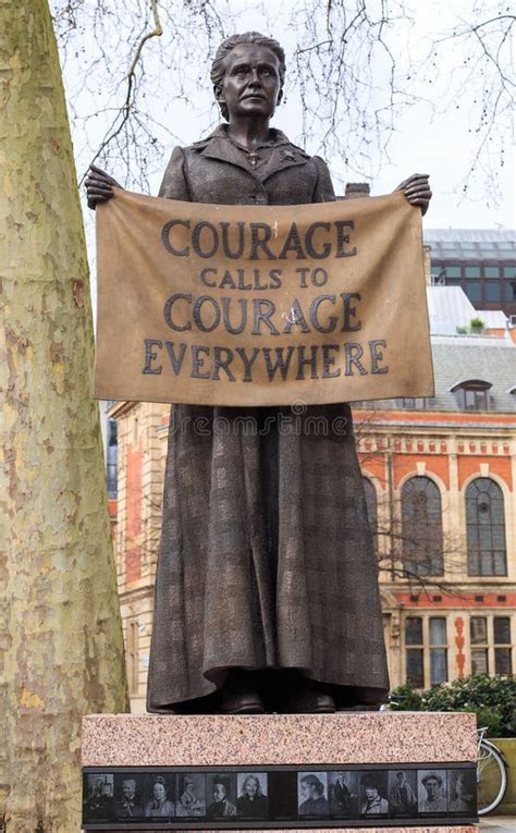 Millicen Fawcett Bronze Sculpture - Parliament Square, London Editorial ...