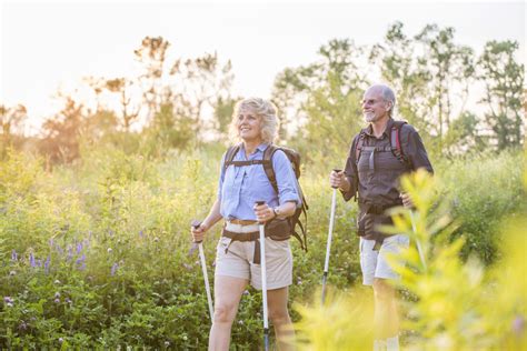 Senior hiking - Physicians Eye Clinic