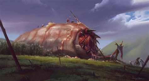 A Giant Worm, Sung Choi | Concept art world, Concept art, Digital ...