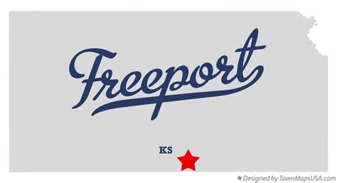 Map of Freeport, KS, Kansas