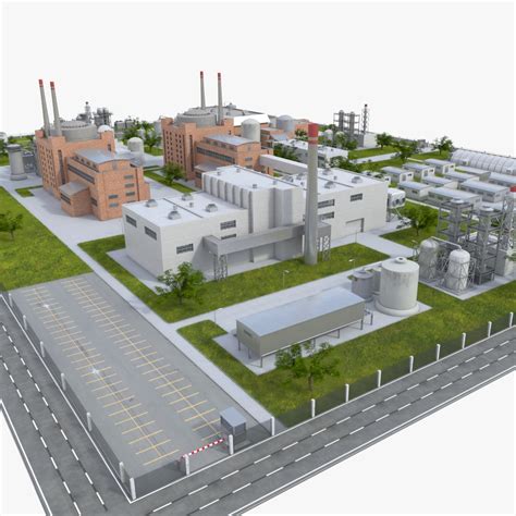 3D industrial factory model - TurboSquid 1243769