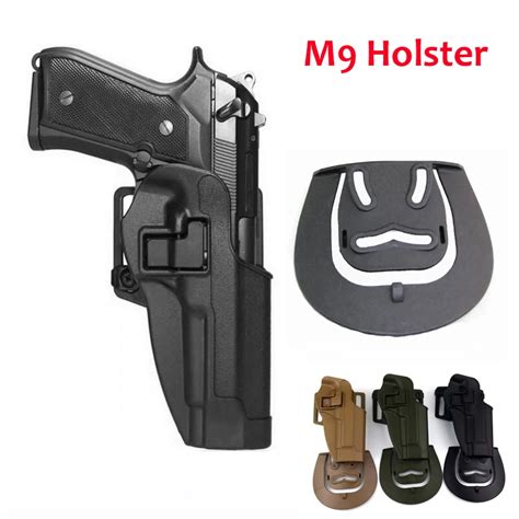 Military Belt Holster Beretta M9 92 96 92fs Pistol Waist Holster Tactical Hunting Airsoft Gun ...