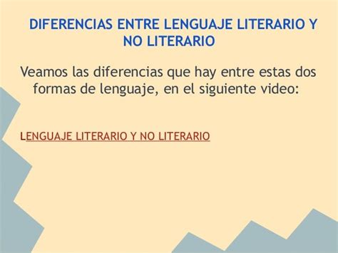 El lenguaje literario