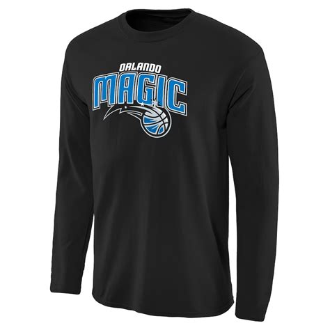 Orlando Magic Black Primary Logo Long Sleeve T-Shirt