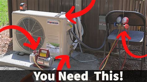 Install a Ductless Mini Split Air Conditioner Heat Pump - YouTube