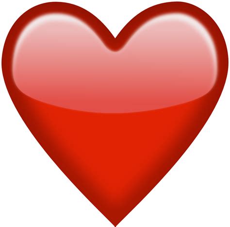 Emoji Red Heart Png Clipart