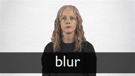 How to pronounce BLUR in British English - YouTube