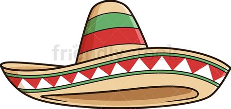 Sombrero Hat Cartoon Vector Clipart - FriendlyStock