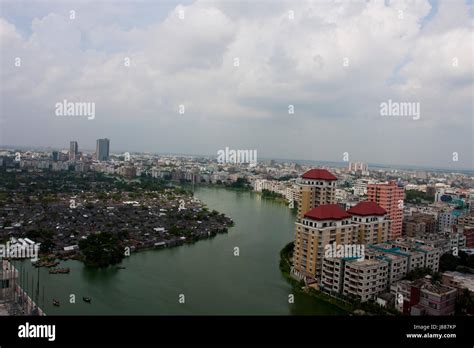 An aerial view of Gulshan area in Dhaka city, Bangladesh Stock Photo ...