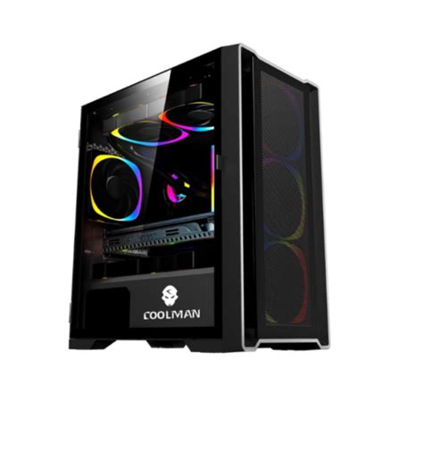 Coolman Ruby w/ 3x120mm RGB Fans Black - REPC Computer Store