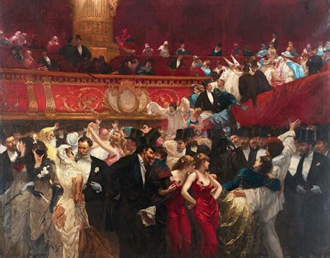 Bal Masqué by Charles Hermans - Artvee