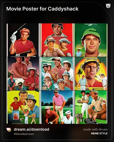 Caddyshack Movie Poster : r/weirddalle