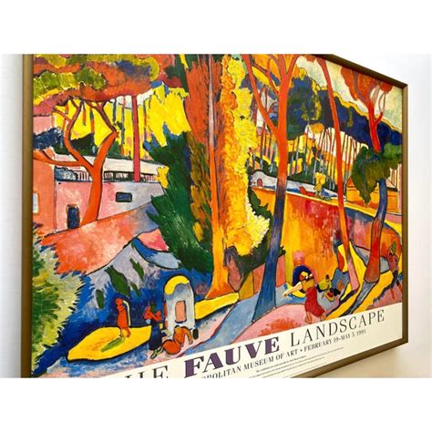 Andre Derain Vintage 1990 Fauvism Lithograph Print Framed Large Museum ...