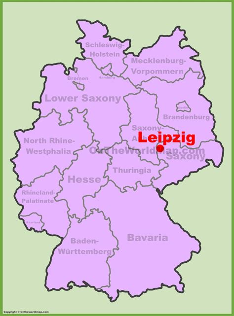 Leipzig location on the Germany map