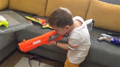 NERF GUNs FOR KİDS ## 2/ EYMEN GET LOST İN THE TOYS / KİDS VİDEOS / Nerf First Person Shooter ...