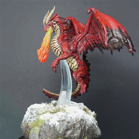 I painted the Young Red Dragon Miniature from Wizkids : r ...