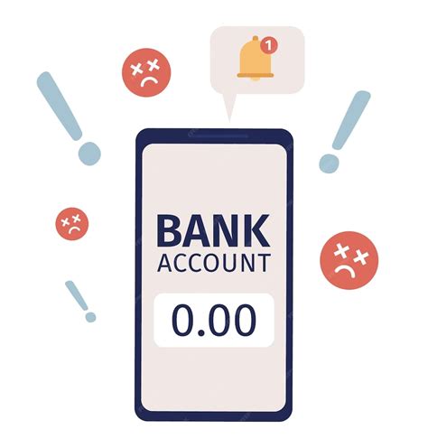 Premium Vector | Empty bank account flat concept vector spot illustration