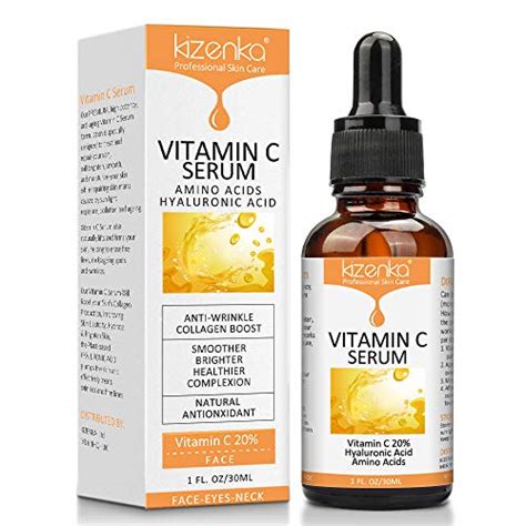 Anti Aging Serum, 20% Vitamin C Serum for Face, Plant Based Remover Sun ...