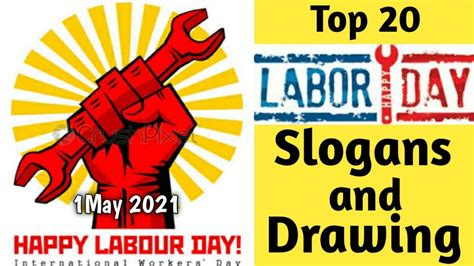 Top 20 Labor Day Slogans and Drawing 2021/International workers day ...