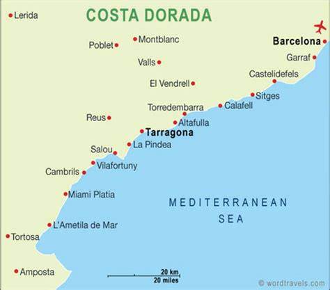 Costa Dorada Map