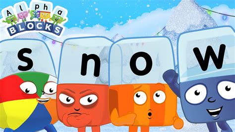 Snowy Weather | Learn to Read | @officialalphablocks - YouTube