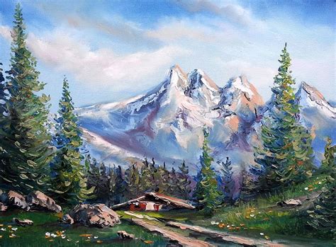 "Alpen" Landschaft: Landschaft, Berge, Natur, Alpen von Aleksandr Grigorev | kunstnet