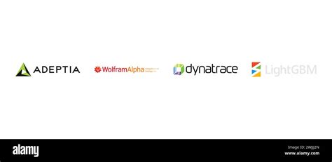 Dynatrace, Adeptia, WolframAlpha, LightGBM. Vector illustration, editorial logo Stock Vector ...