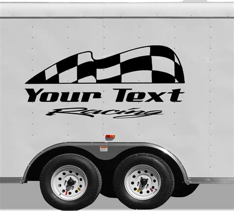 Checkered Flag Decals Auto Truck Trailer YT01