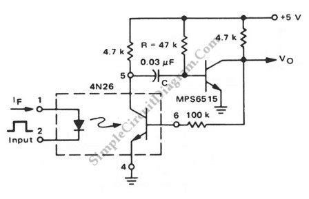 Opto-Coupled Discrete Pulse Stretcher – Simple Circuit Diagram