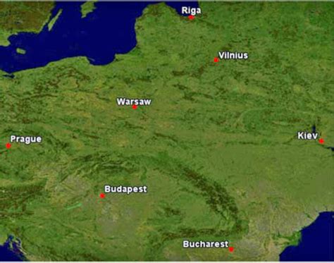 Airports included in the route study on the Great-circle mapper ...