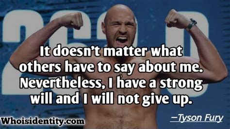 Tyson Fury Quotes & Famous Sayings For Motivational Development