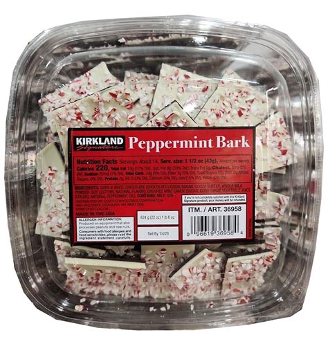 Amazon.com : Kirkland Peppermint Almond Bark, Pack of 2, Bundled with ...