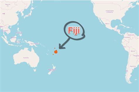 Where Is Fiji Islands On World Map