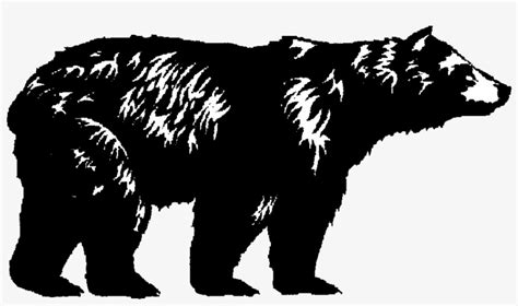 Black Bear Silhouette Clipart - Belajar Dari Buaian Sampai Liang Lahat