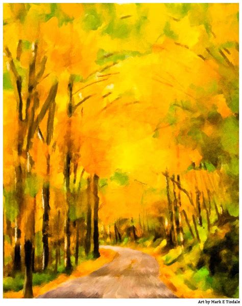 Autumn Abstract Painting - Appalachian Fall Art Print