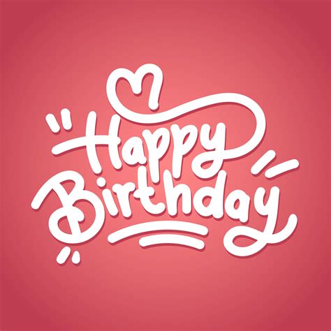 Happy Birthday Typography Vector 545616 Vector Art at Vecteezy