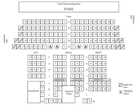 Seating Chart - Grand Theatre