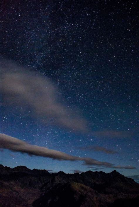 Night sky over The Cullins on the Isle of Skye. | Isle of skye, Natural landmarks, Night skies