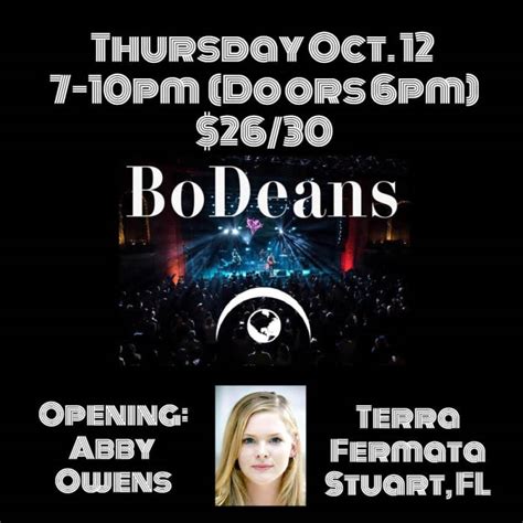 Terra Fermata - MUSIC VENUE, DOWNTOWN STUART, FL - BODEANS