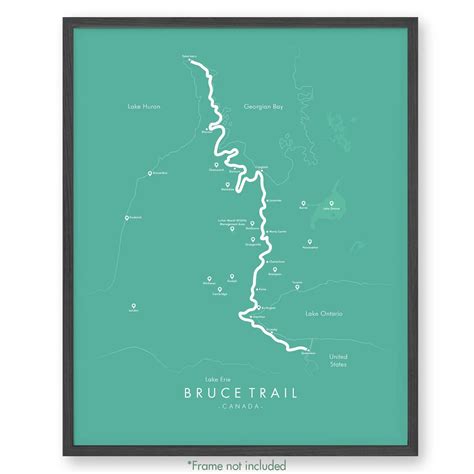 Bruce Trail Map | Bruce Trail Poster | Tell Your Trail