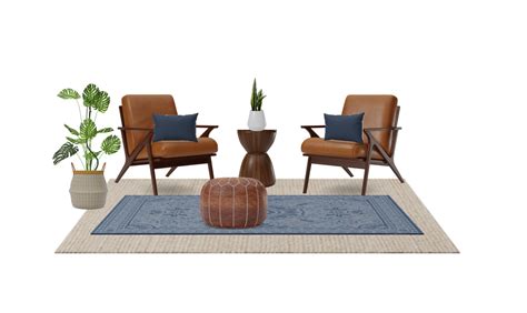 Mid Century Modern Coastal Accent Chairs | Spacejoy