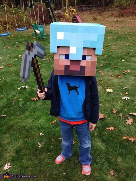 Minecraft Diamond Armor Steve Costume - Photo 3/8