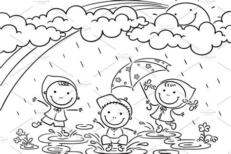 Outline cartoon kids illustration | Ý tưởng tự làm, Ý tưởng vẽ