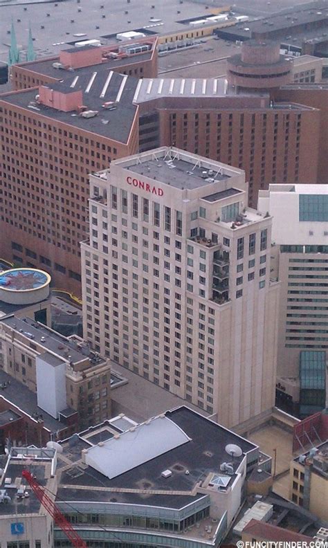 Aerial View Conrad Hotel In Downtown Indianapolis | Conrad hotel, Hotel ...