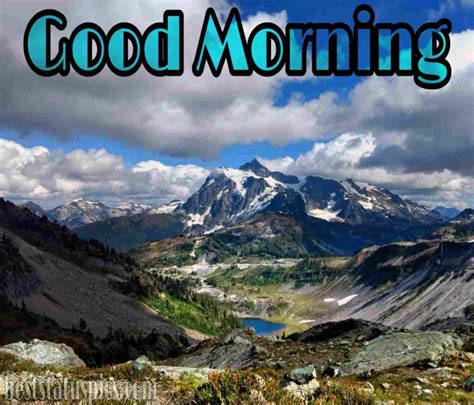 Beautiful Good Morning Mountain HD Images [2024] - Best Status Pics